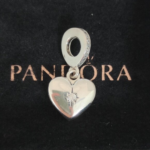 Pandora Openable Heart Locket Dangle Charm S925 Sterling Silver with box - Picture 1 of 7